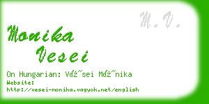 monika vesei business card